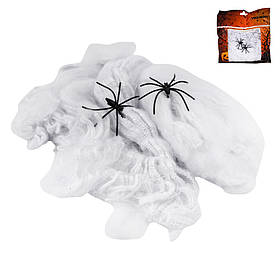 Декор на Хелловін "Біла павутина з павуками", 20 г YOO-HOO!