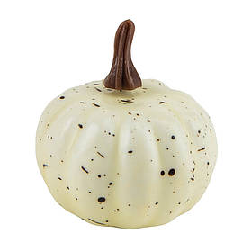 Декоративний гарбузик "Осінній затишок", білий, 5,5 см ELISEY