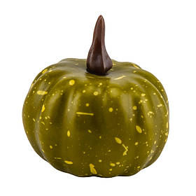 Декоративний гарбузик "Осінні барви", зелений, 5,5 см ELISEY