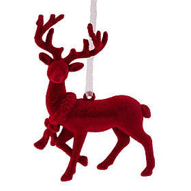 Ялинкова іграшка "Червоний олень", 12,5 см ELISEY