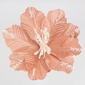 Декоративна квітка "Пуансетія", рожева, 25 см ELISEY