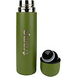 Термос Basic Tramp UTRC-103-olive 0,5 л, оливковий, Vse-detyam, фото 4
