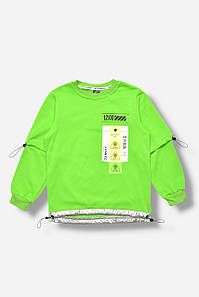 Кофта дитяча для хлопчика зеленого кольору з принтом 207523P