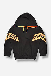 Кофта підліткова для дівчинки чорного кольору з принтом 207566P