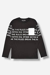 Кофта дитяча для хлопчика чорного кольору з принтом 207574P