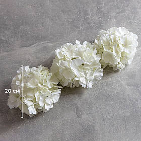 Головка гортензії, біла, 20 см ELISEY