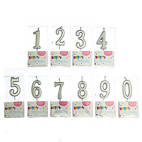 Свічки для торта "Яскравість" (Тільки 1 та 2) ELISEY