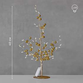 Декоративне дерево з підсвіткою "Сяйво золота", 40 см ELISEY
