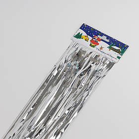 Дощик на ялинку новорічний, срібний, 1 м ELISEY