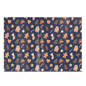 Пакувальний папір "Святкова випічка", 50*70 см ELISEY