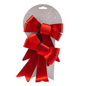 Набір червоних бантів (2 шт), 17 см ELISEY