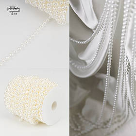 Гірлянда з намистин, біла, 15 м ELISEY
