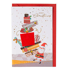 Вітальна листівка з конвертом до Нового Року "Подарунки" YOO-HOO!