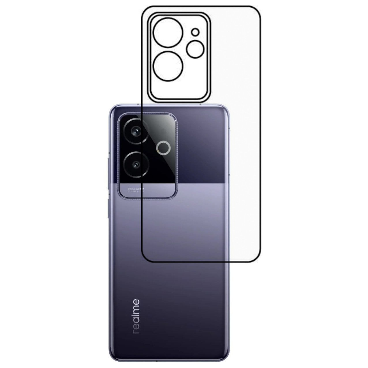 Плівка на задню панель Mietubl HD для Realme GT6 CN, фото 1