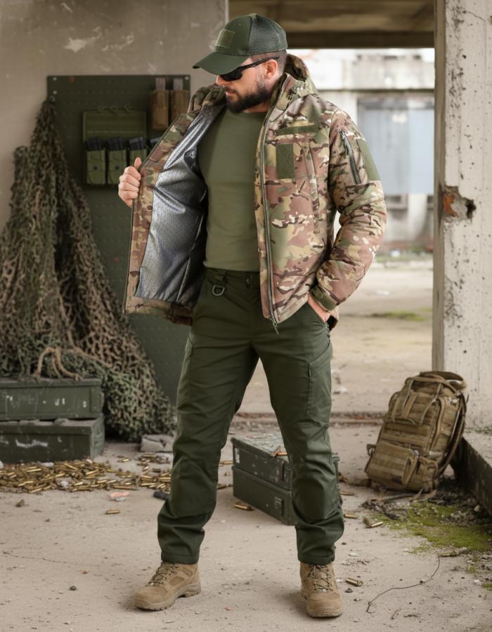 Зимова тактична куртка ГУР Omniheat мультикам