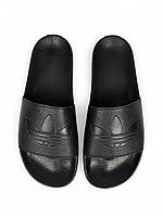Adidas Slides Leather  • Black • 41