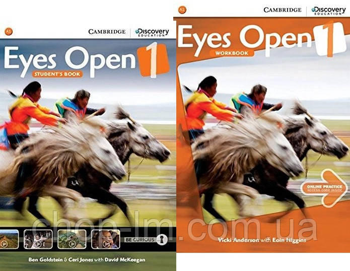 Комплект Eyes Open 1 Student's Book + Workbook with Online Practice (Підручник + зошит) Cambridge