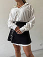 Двійка сорочка + баска Модель: 801-268 Колір: білий, чорний, фото 3