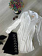Двійка сорочка + баска Модель: 801-268 Колір: білий, чорний, фото 8