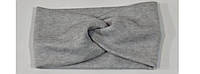 Пов'язка жіноча з ангорки сіра