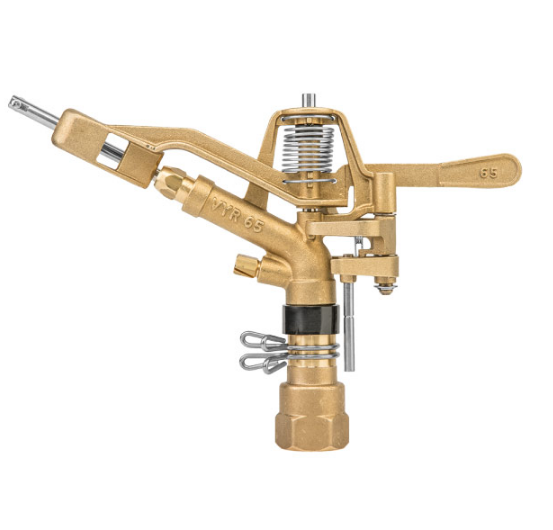 Зрошувач імпульсний, на 2 форсунки, регульований, діаметр до 50 м, до 4.74м³/год, 1950м², 1" ВР, зрошувач пульсуючий, Bradas, фото 1