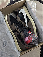 Nike Air Jordan 1 Low × Travis Scott • Brown Black • 44
