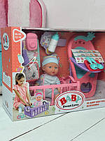 Пупс с набором мебели и аксессуаров 28 см Кукла-пупс функциональная для девочек