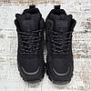 Черевики чоловічі зимові KMB чорні спортивного плану 6031, фото 6
