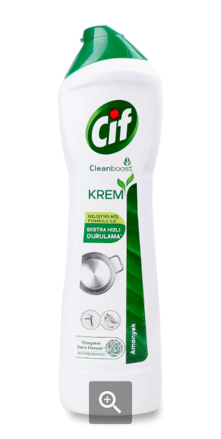 Крем для чищення поверхонь Cif Amonia 500мл