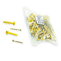 Дюбель 6х40 бурт уп100шт Metalvis