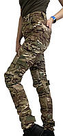 Жіночі тактичні штани мультикам утеплені на флісі