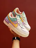 Nike Air Force 1 Shadow •White Purple Yellow• 36