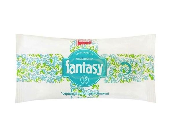Серветки вологі антисептичні Beauty Fantasy (15 шт./уп.)