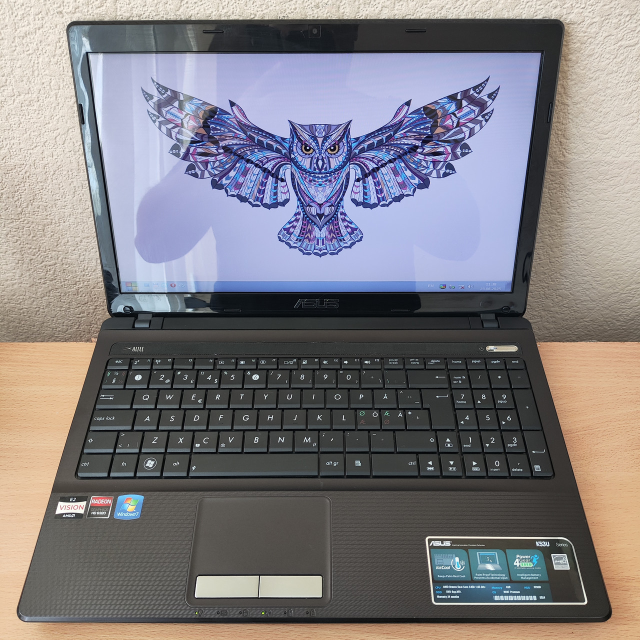 Ноутбук Asus K53U 15.6” AMD E-450/4 Gb DDR3/320 Gb HDD/AMD Radeon HD 6320, фото 1