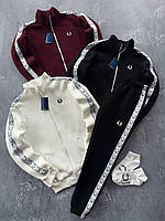 Теплый спортивный костюм мужской кофта на молнии и штаны трёхнить на флисе S M L XL XXL