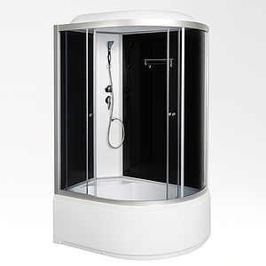 Душовий бокс Vivia 81 BF L RC лівий 120х80х215 см з глибоким піддоном асиметричний тоноване скло