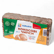 Кокосові чипси Agrario 500 г для рослин в упакуванні (кокосові чипси Аграріо), фото 2