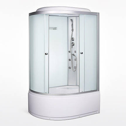 Душовий бокс Vivia 81 W R RC правий 120х80х215 см з глибоким піддоном асиметричний з гідромасажем, фото 1