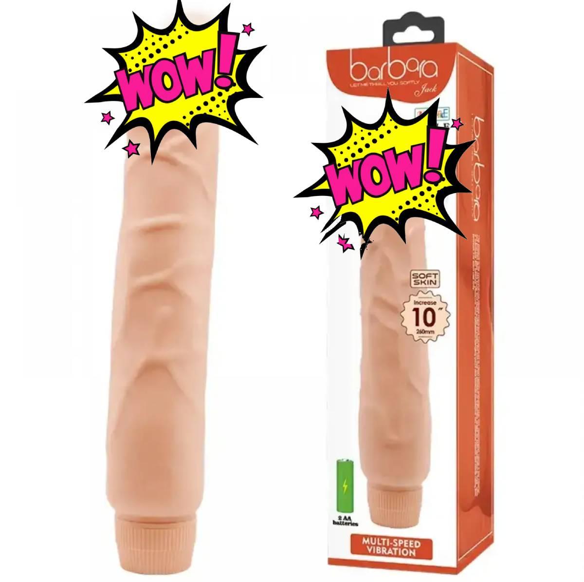 Фалоімітатор вібратор 26 см Wo-sex Baile на батарейках. Реалістік, фото 1