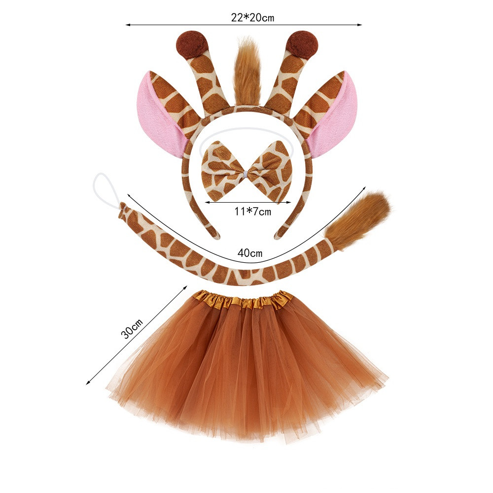 Костюм жирафи для дівчинки із фатиновою спідницею, фото 1