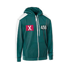 Худі чоловіче з принтом «Гра в кальмара. Ігровий костюм. Squid Game» принт 1