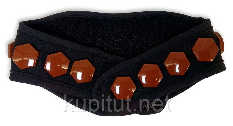 Накладка турманієва на шию 6-ти гранники М-01, фото 1