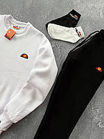 Теплый костюм мужской свитшот и штаны трёхнить на флисе XS S M L XL XXL 3XL