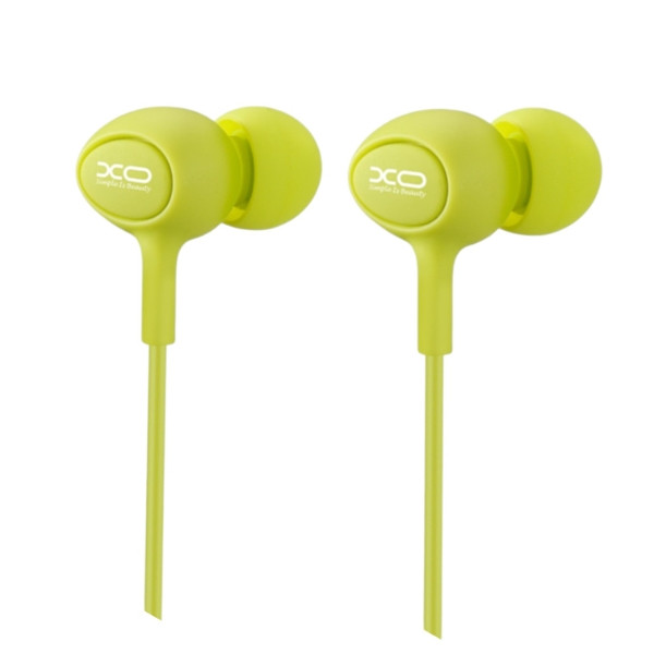 Навушники провідні XO S6 Candy music earphone Зелені, фото 1