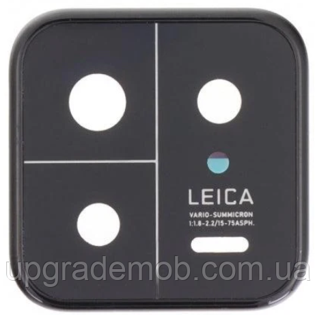 Скло камери Xiaomi 13 з рамкою чорного кольору, фото 1