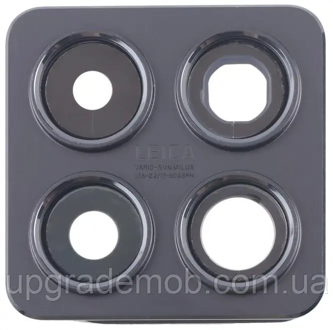 Скло камери Xiaomi 14T Pro з рамкою чорного кольору Titan Black, фото 1