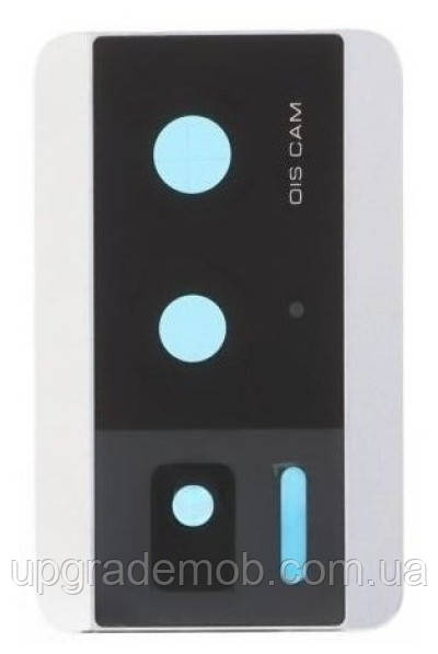 Скло камери Xiaomi Poco F5 Pro з рамкою білого кольору White, фото 1