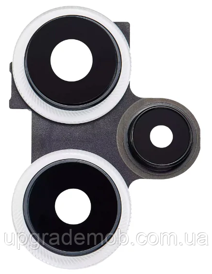 Скло камери Xiaomi Poco F5 з рамкою білого кольору White, фото 1