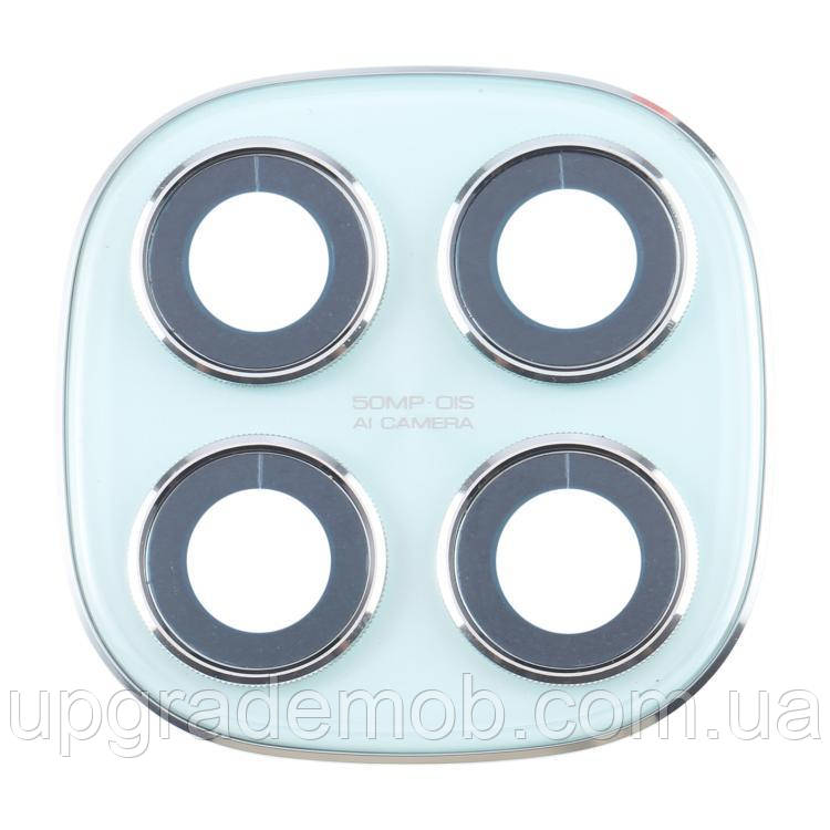 Скло камери Xiaomi Poco X7 з рамкою зеленого кольору Green, фото 1