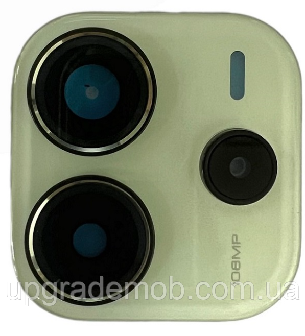 Скло камери Xiaomi Redmi Note 14 4G з рамкою зеленого кольору Lime Green, фото 1